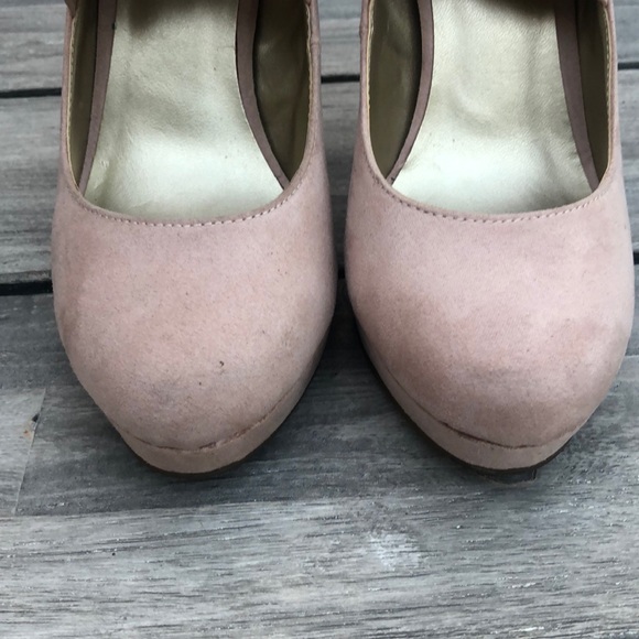 Guess Pink & Gold Suede Shoes Size 5 1/2 - Picture 8 of 10